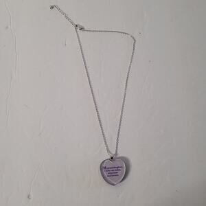 Beautiful Heart Pendant with Butterflies & Granddaughter Message